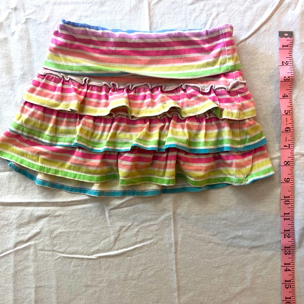 Rainbow skirt girls m size 7/8
